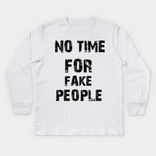 fake people Kids Long Sleeve T-Shirt